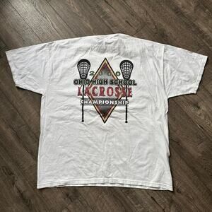 Rare Vintage Y2K Lacrosse LAX Champions Ohio High School Graphic Shirt